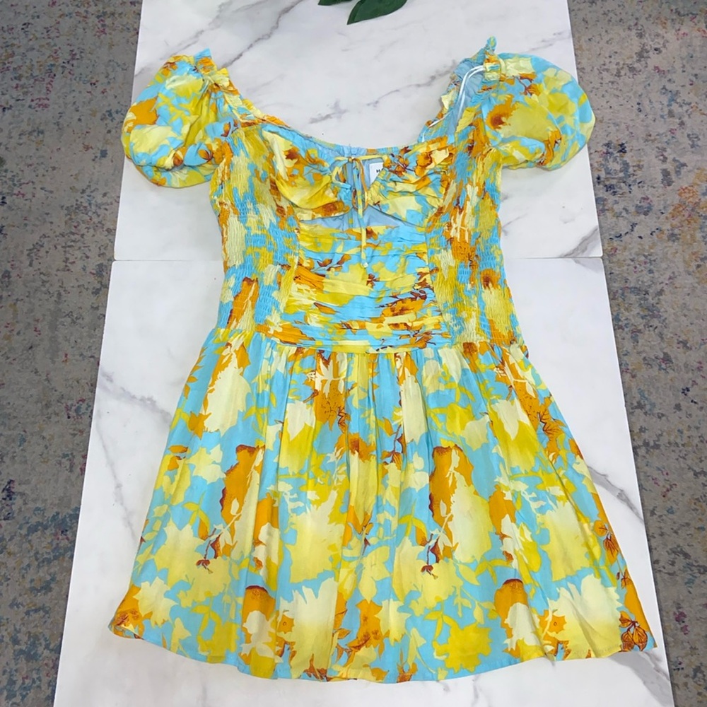 Hello Molly Highkey Cute Mini Dress Floral Size Medium